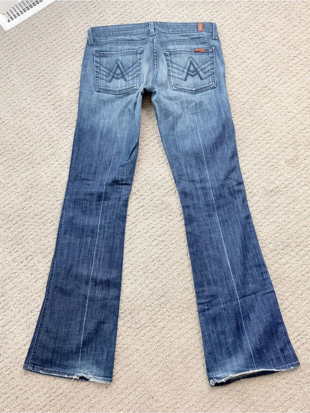 7 For All Mankind Signature A pocket low rise Bootcut Jeans y2k vintage
